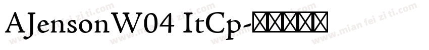 AJensonW04 ItCp字体转换